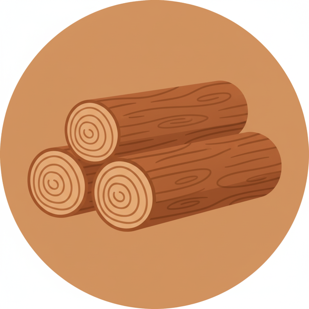 SMALL STACK OF LOGS EMOJI